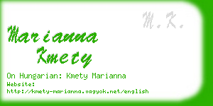 marianna kmety business card